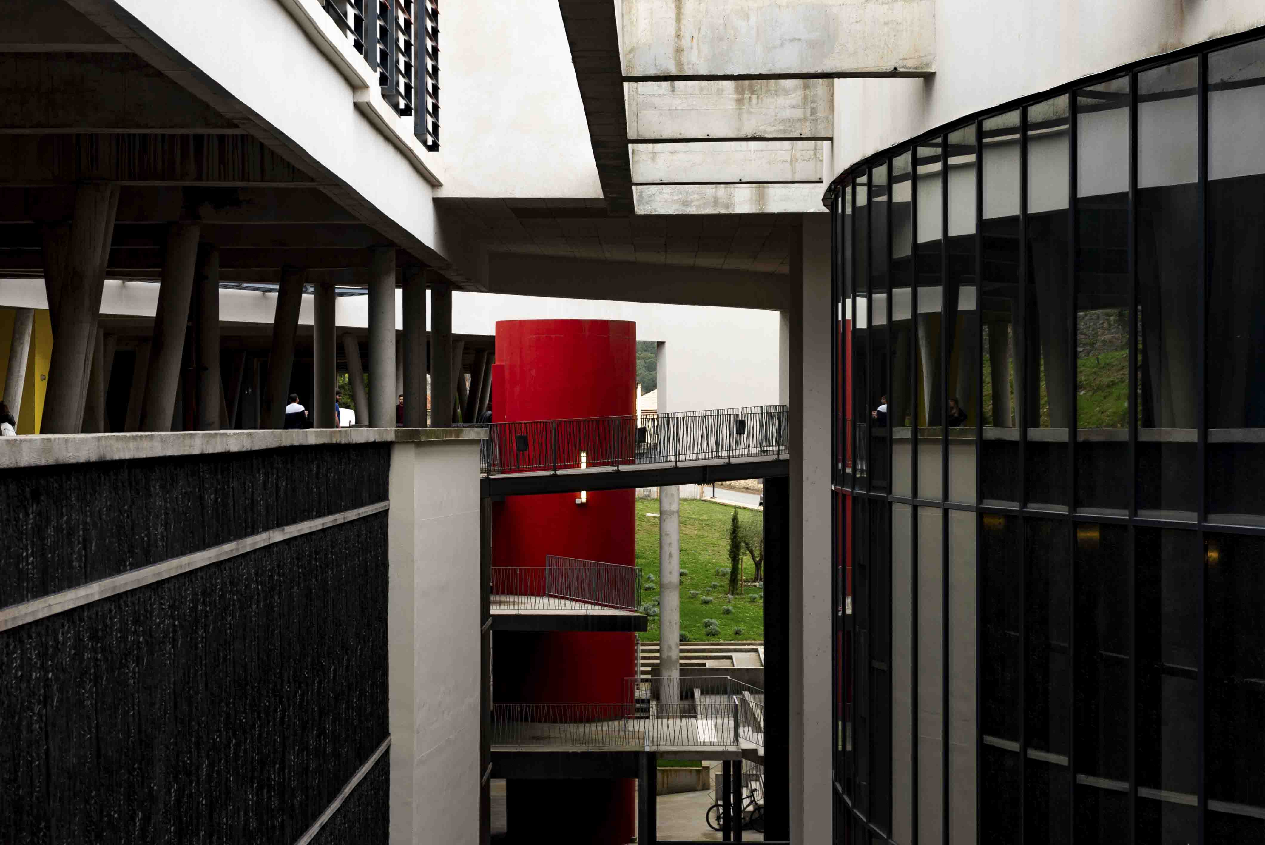 Prise de vue de l'Université de Corse lors d'un cours de photographie